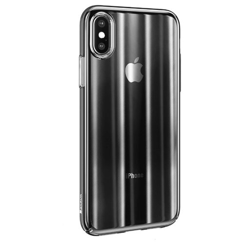 фото Чехол-накладка baseus aurora case для apple iphone xs max transparent black