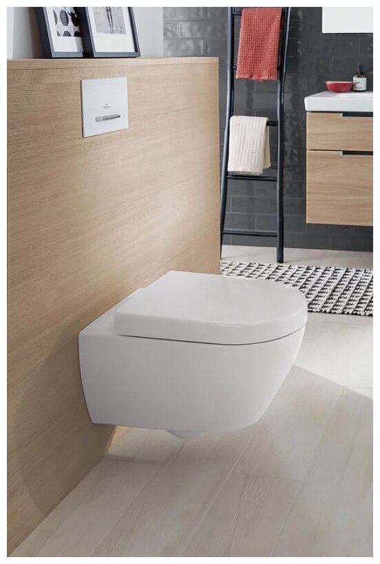 Унитаз подвесной Villeroy & Boch Subway 2.0 5614 R0R1 alpin - фото №20