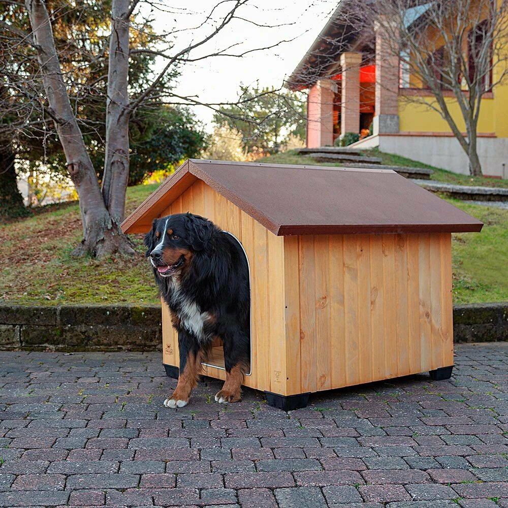 Будка для собак Ferplast Domus Extra Large 93.5х113.5х90.5 см коричневый - фотография № 19