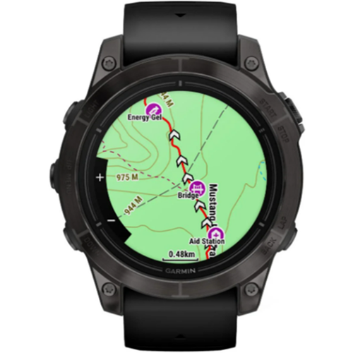 умные часы garmin descent mk2s угольно серый корпус с dlc покрытием черный силиконовый ремешок 010 02403 04 Часы Garmin Epix Pro Gen 2 Sapphire Edition 47 мм Carbon Grey Titanium DLC (010-02803-11)