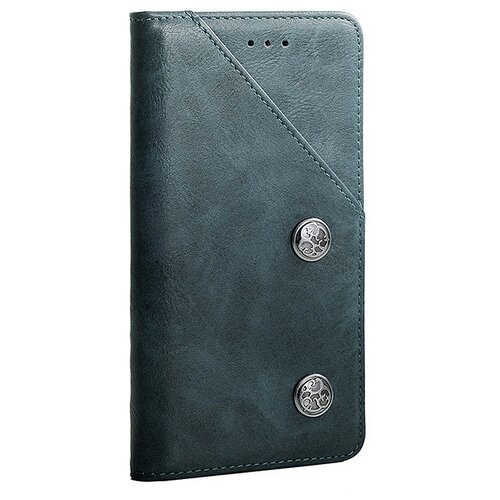 фото Чехол-книжка mypads для zte blade v9 креативный крафтовый ретро футляр азиатский стиль ручной работы c декоративными пуговицами и визитницей серый