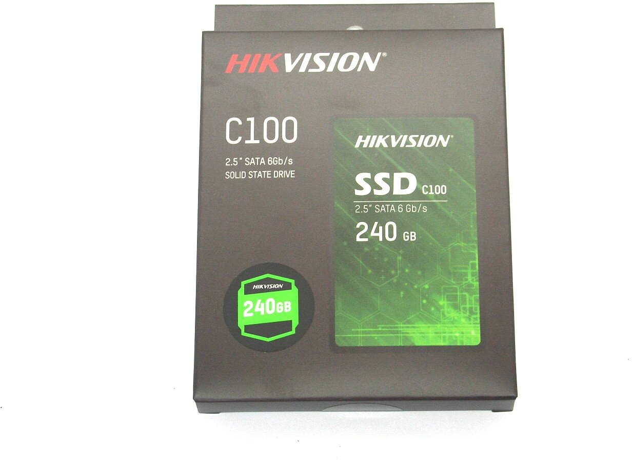 Накопитель SSD 2.5'' HIKVISION C100 240GB SATA 6Gb/s TLC 500/350MB/s IOPS 48K/28K MTBF 2M 7mm - фото №20