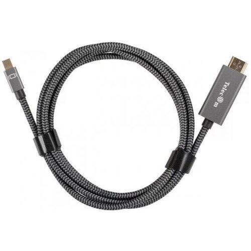 переходник minidp m Кабель miniDisplayPort M-> HDMI M 4K@60Hz 1.8m Telecom, оплетка (TA562M-1.8M)