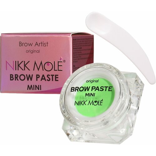 Brow Paste зеленое яблоко неон MINI Nikk Mole (10 гр) brow paste maxi 30 гр