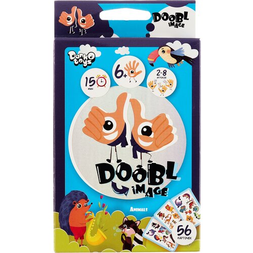 Настольная игра Danko Toys Doobl image Животные настольная игра danko toys домино забавные животные