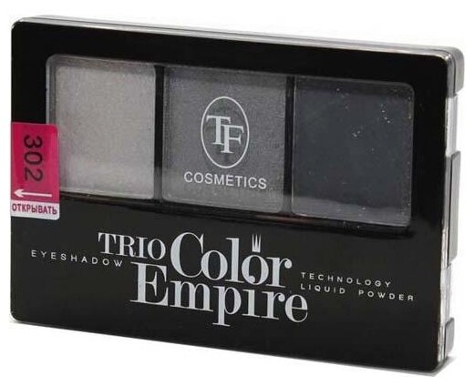 TF Cosmetics Палетка теней Trio Color Empire 302 графит