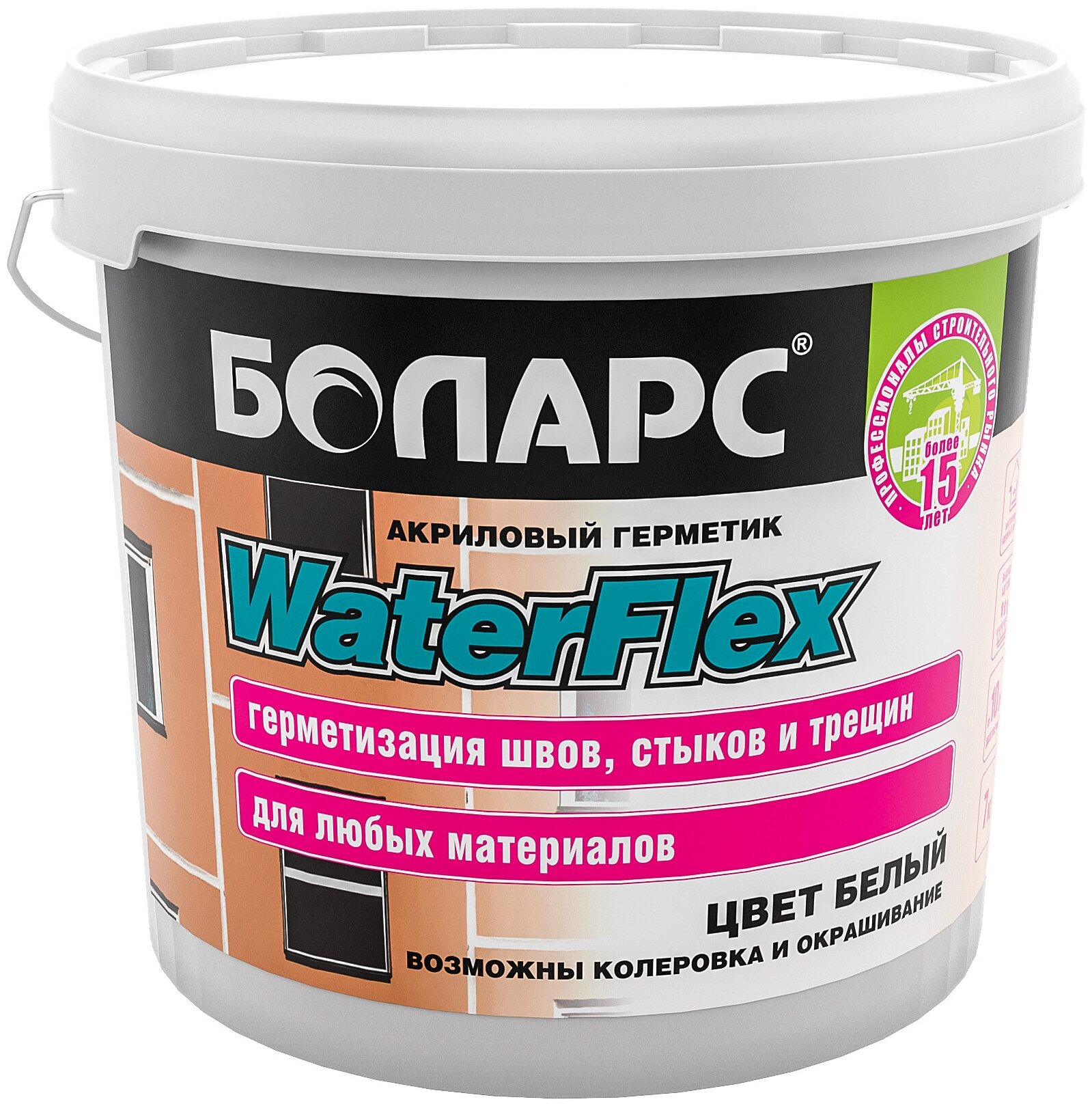 Герметик акриловый Waterflex 3 кг (Боларс)