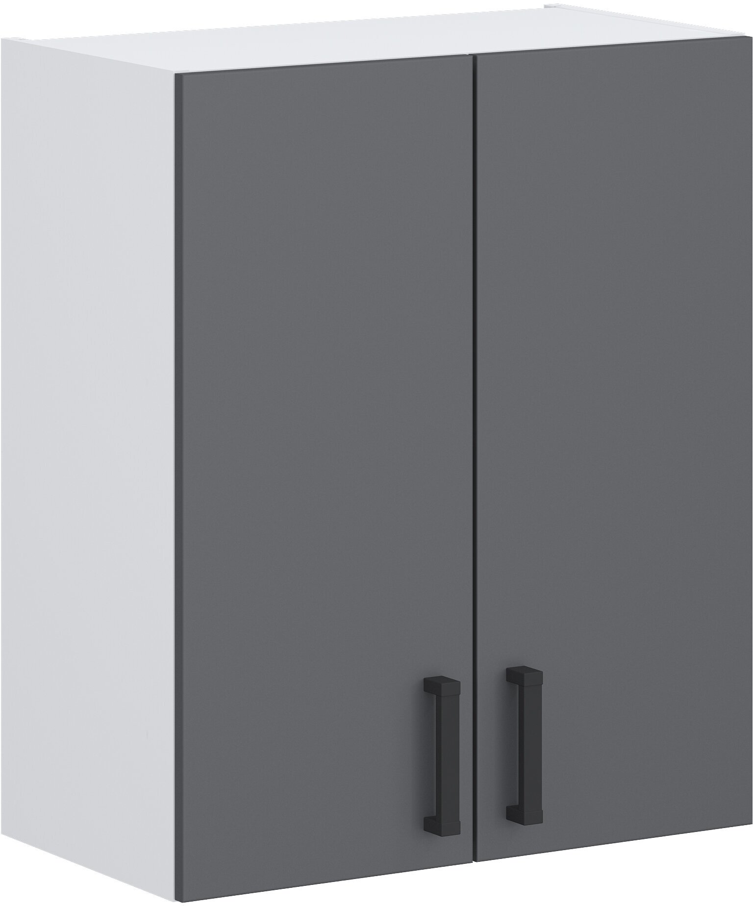 Кухонный модуль №16 шкаф верхний навесной ЛДСП 60х32х72см белый графит