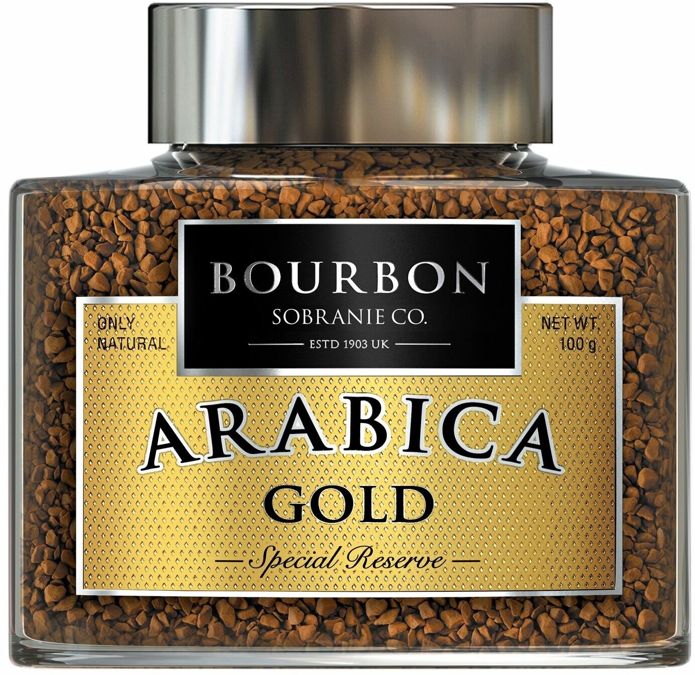 Кофе растворимый Bourbon Arabica Gold, 100 г