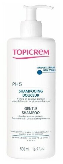 Topicrem Dermospecific - Очень сухая, огрубевшая кожа DERMO SPECIFIC РН5 Мягкий шампунь 500 мл