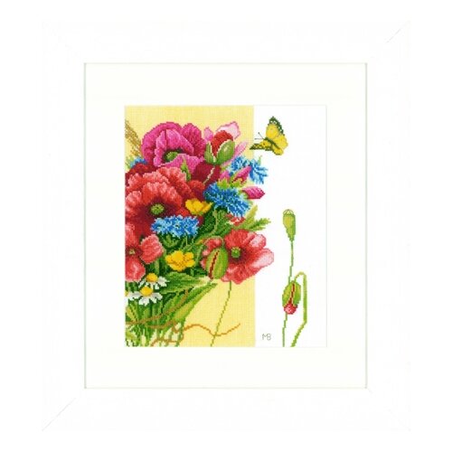 фото Набор для вышивания poppies lanarte 24 x 29 см pn-0144524