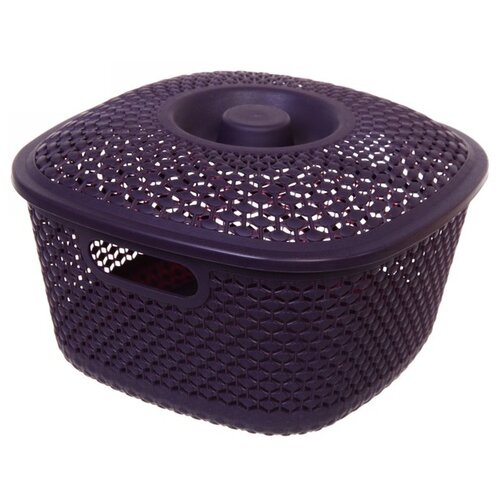 фото Florento корзина фиона 26х26х15 см баклажан