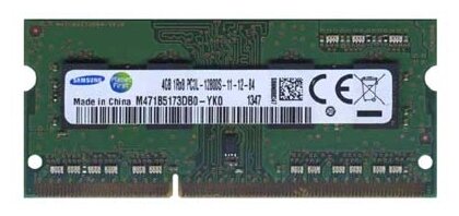 Оперативная память Samsung 4 ГБ DDR3L 1600 МГц DIMM CL11 M471B5173DB0-YK0