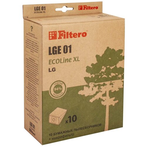 Пылесборники FILTERO ECOLine XLE01 (10+фильтр)