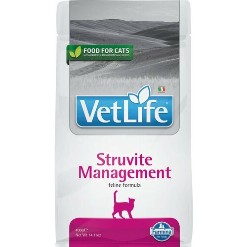 Корм Сухой Farmina (Фармина) Vet Life Cat Struvite Management 1шт -400г при МКБ для кошек