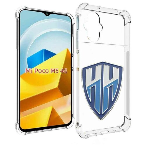 Чехол MyPads фк нижний новгород мужской для Xiaomi Poco M5 задняя-панель-накладка-бампер