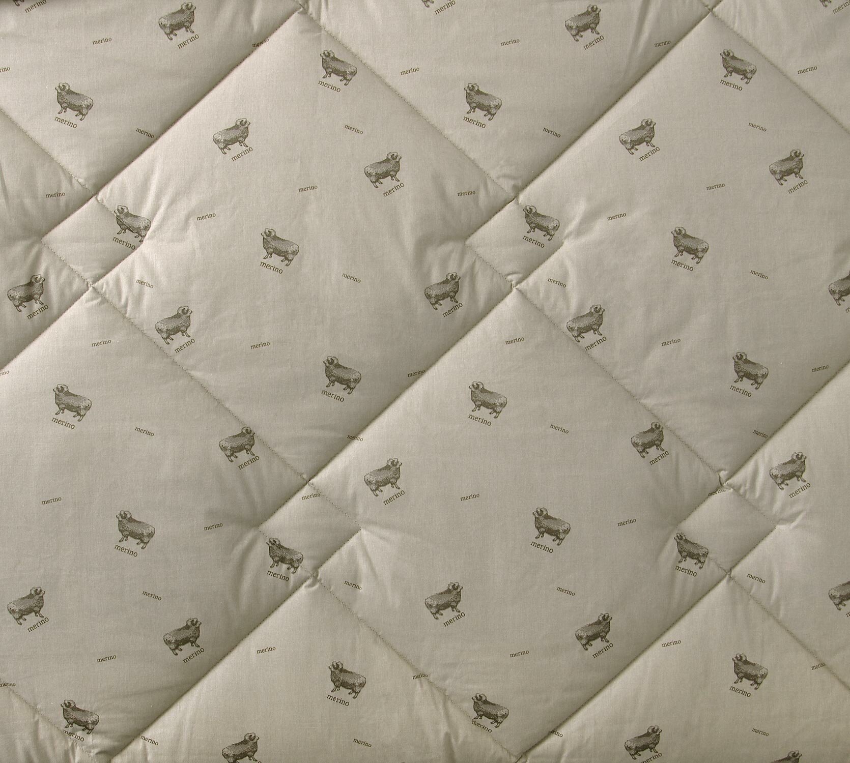 Одеяло 200х200, Овечий пласт, Теплое зимнее 400 г, тик смесовой - фотография № 2