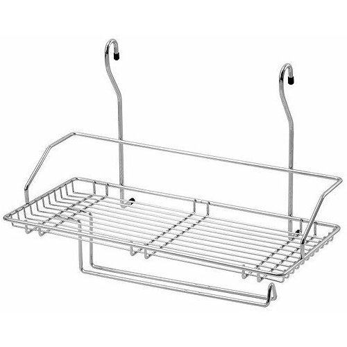 Полка на рейлинг одинарная + под бумажное полотенце AMIX (Польша) хром