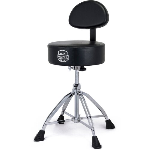 стул для барабанщика mapex t270a Стул с круглым виниловым сиденьем и спинкой Mapex T870