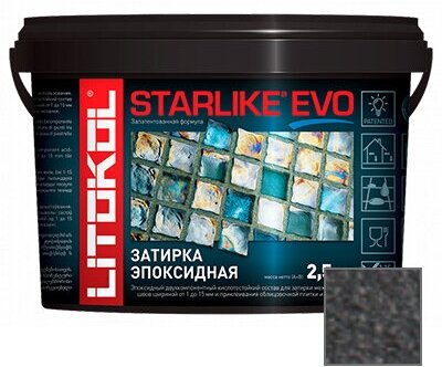 Затирка эпоксидная Litokol Starlike Evo S.140 Nero Grafite 2,5 кг