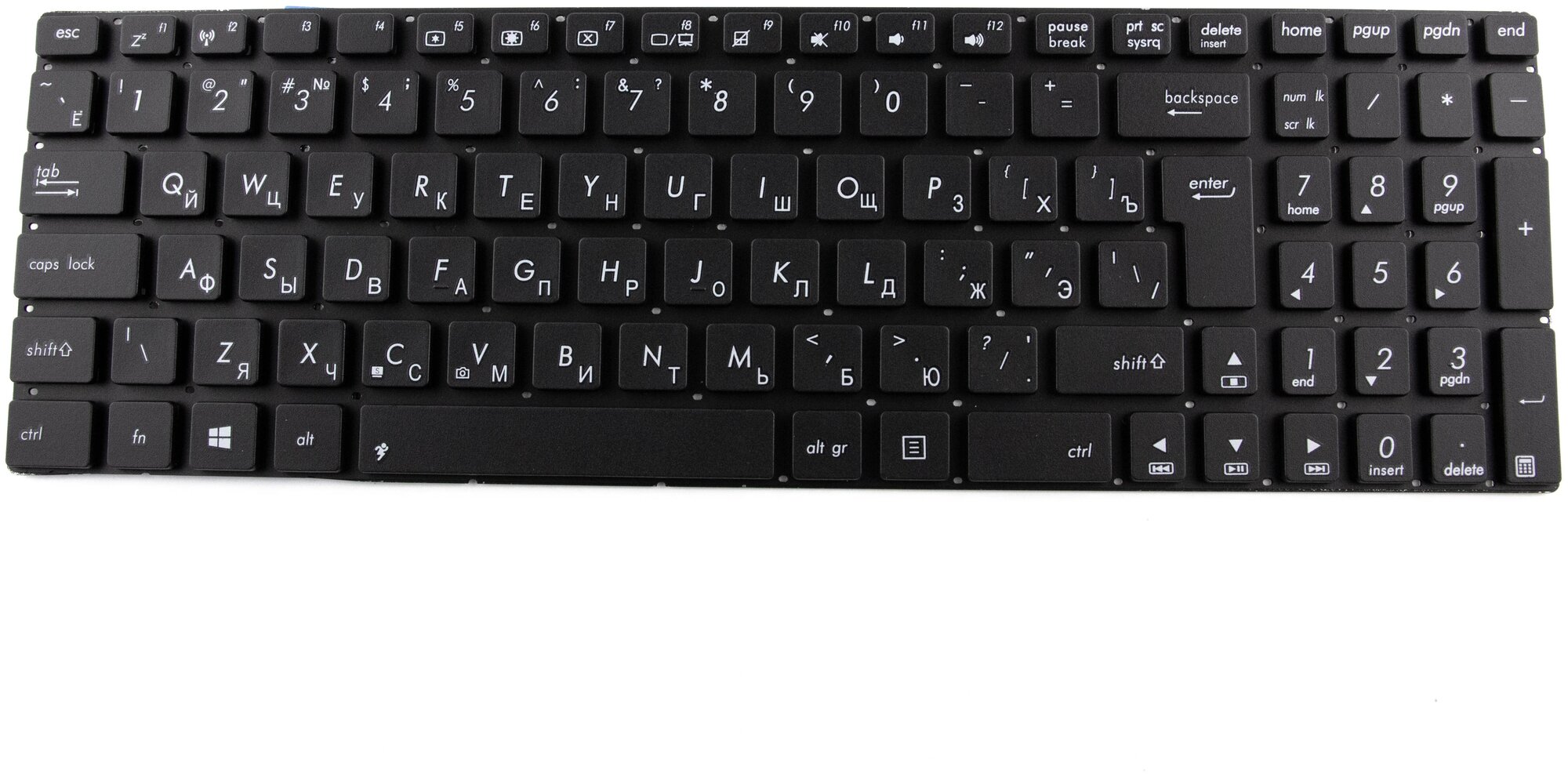 Клавиатура для Asus N56 N76 Вертикальный Enter p/n: NJ8, 9Z. N8BSQ.10R, 9Z. N8BBQ. G0R, 0KNB0-6120RU00