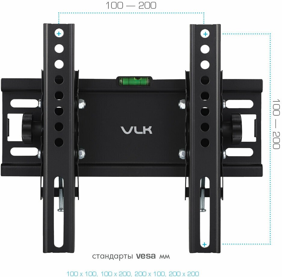 Кронштейн для телевизора на стену / крепление наклонное VLK TRENTO-38 / до 48 дюймов / vesa 200x200