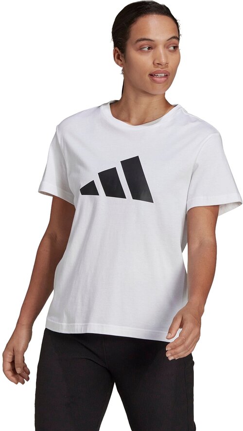 Футболка adidas W FI 3B TEE, силуэт прямой, размер XXS INT, белый