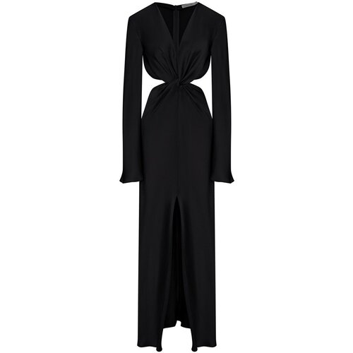 Платье DJONFABE, вискоза, вечернее, полуприлегающее, макси, размер M, черный