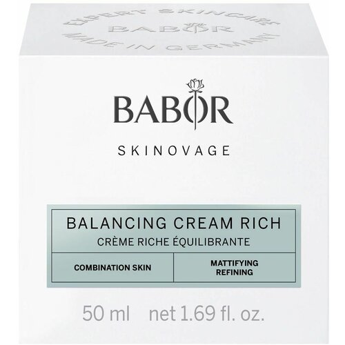 крем рич для чувствительной кожи skinovage skinovage calming cream rich BABOR Питательный матирующий крем для лица против жирного блеска для комбинированной кожи, увлажняющий, антивозрастной