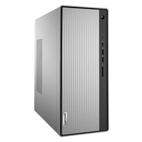 фото Настольный компьютер lenovo ideacentre 5 14are05 (90q3000rrs) mini-tower/amd ryzen 3 4300g/8 гб/128 гб ssd+1 тб hdd/amd radeon graphics/ос не установлена серебристый