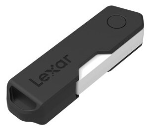 USB Flash drive Lexar Флешка Lexar TwistTurn2 USB 2.0 LJDTT2-64GABBK 64GB черно-белый