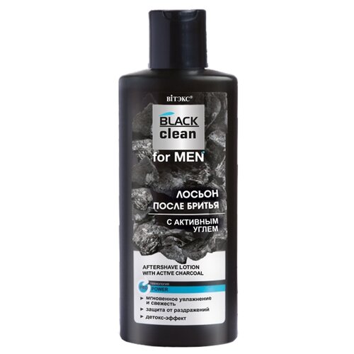 Витэкс BLACK CLEAN for MEN лосьон после бритья с активным углем 150мл