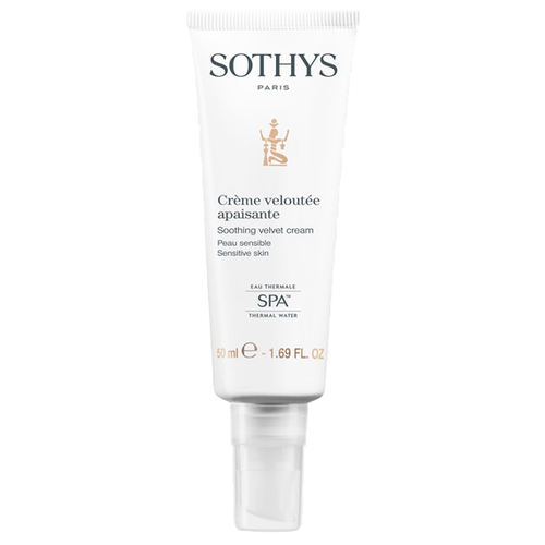 Sothys SPA Soothing Velvet Cream Успокаивающий крем для чувствительной кожи лица и шеи (нормальная и сухая) на основе термальной воды, 50 мл