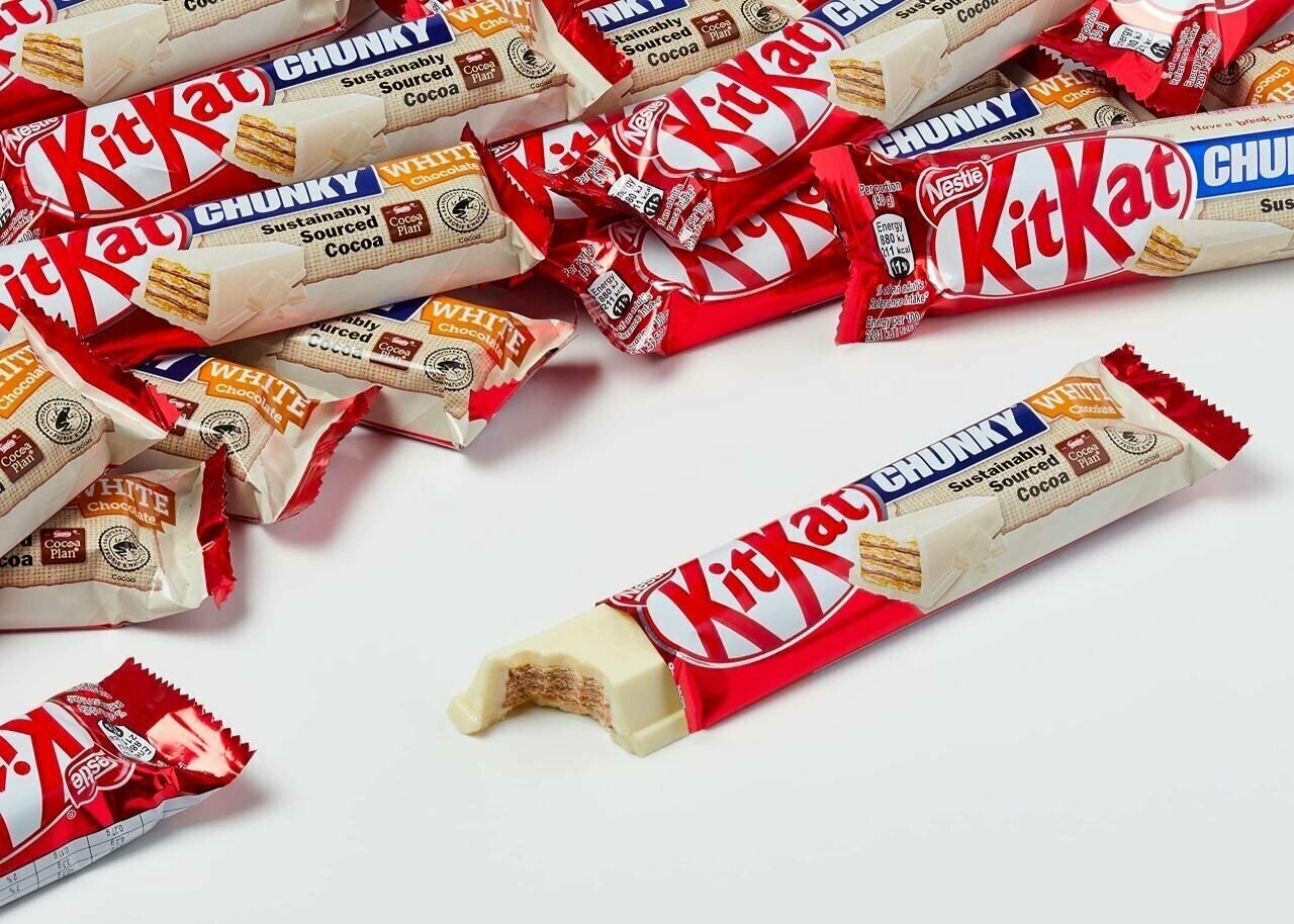 Шоколад Nestle Kit Kat молочный с хруст. вафлей 45 г Kit Kat (Nestle) - фото №3