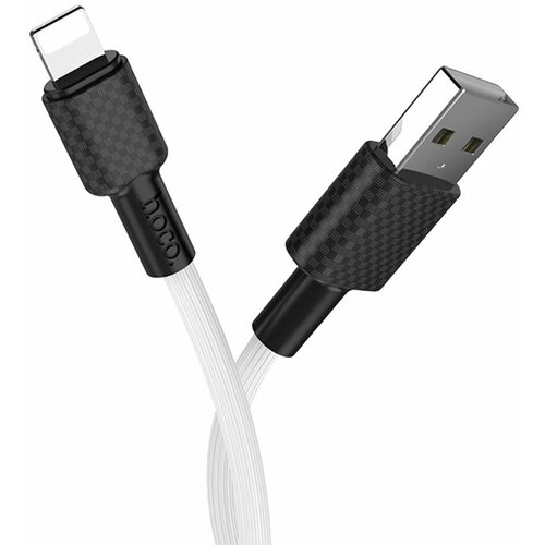 Кабель USB HOCO X29 Superior style, USB - Lightning, 2А, 1 м, белый кабель usb hoco x29 superior style usb lightning 2а 1 м черный