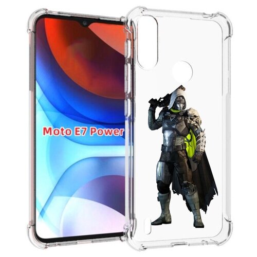 Чехол MyPads destiny-2-hunter для Motorola Moto E7 Power задняя-панель-накладка-бампер чехол mypads destiny 2 hunter для motorola edge plus задняя панель накладка бампер