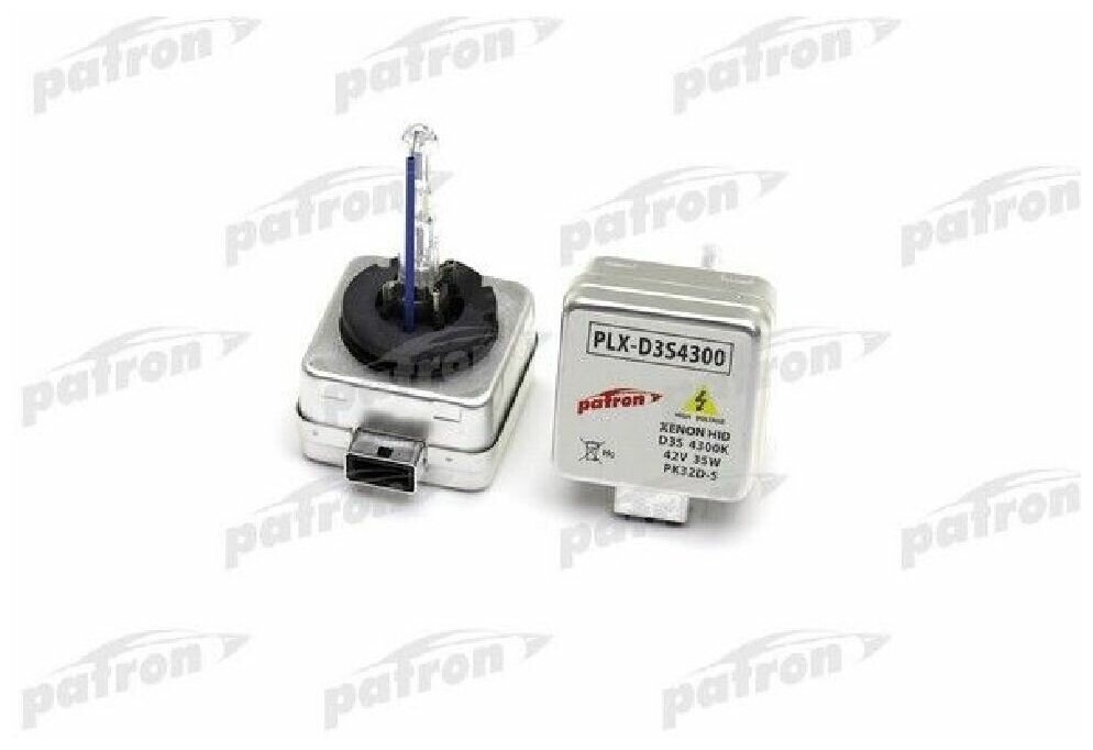 Лампа Газоразрядная D3s 42v 35w Pk32d-5 4300k Сделано В Корее PATRON арт. PLXD3S4300