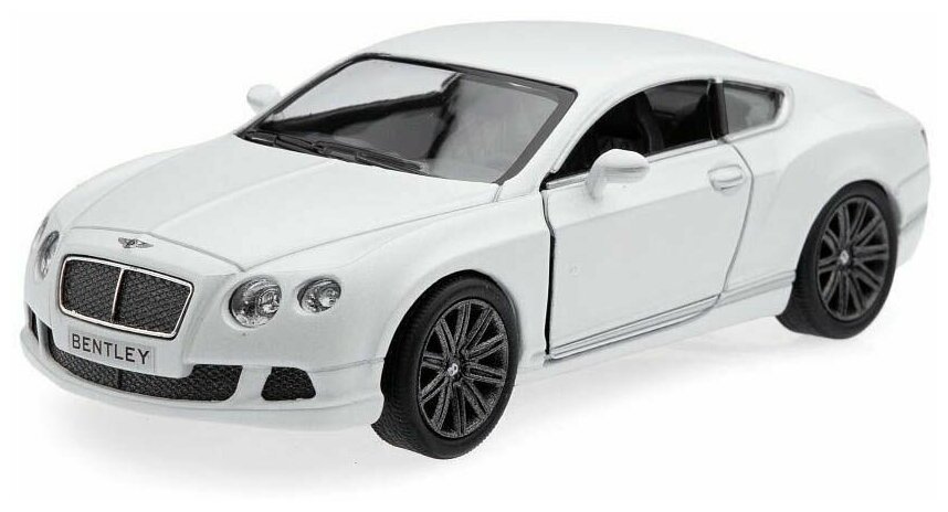 Машина инерционная Bentley Continental GT Speed 2012 белая металл Kinsmart