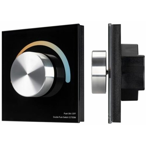Панель Arlight Smart-P2-Mix-G-IN Black (3V, Rotary, 2.4G) 033755 панель rotary smart p19 mix 3v 2 4g