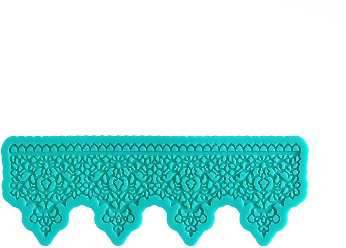 Силиконовый текстурный коврик "Кружевной бордюр 2"