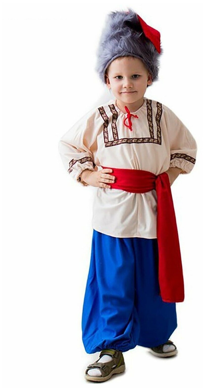 Карнавальный костюм казак 3-5 лет рост 104-116 см