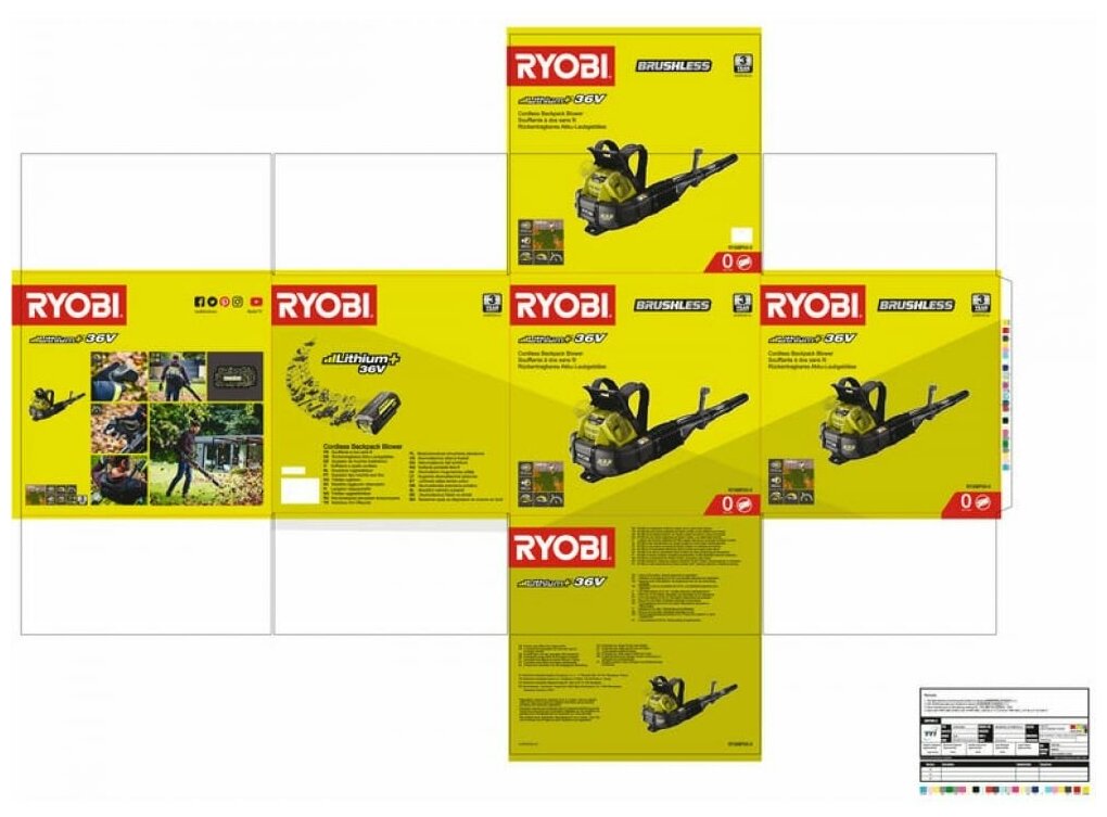 Воздуходувка ранцевая Ryobi RY36BPXA-0 5133004577 - фото №13