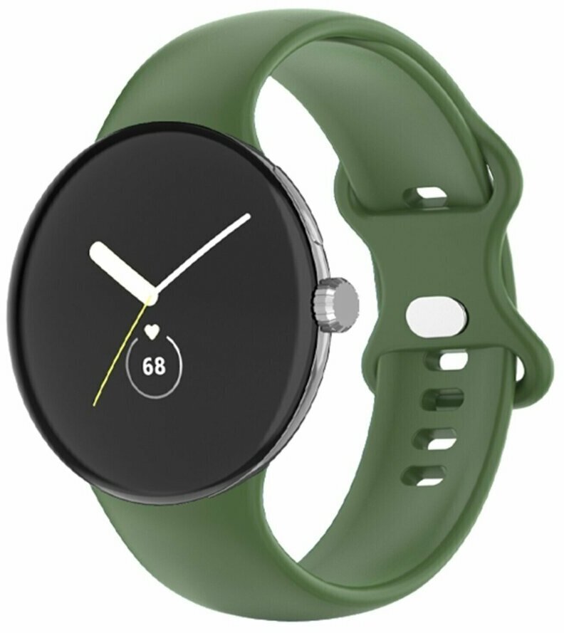 Силиконовый ремешок для Google Pixel Watch - Size Small (зеленый)