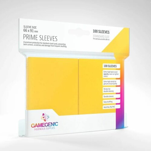 Протекторы для карт Gamegenic Prime Sleeves Yellow (100)