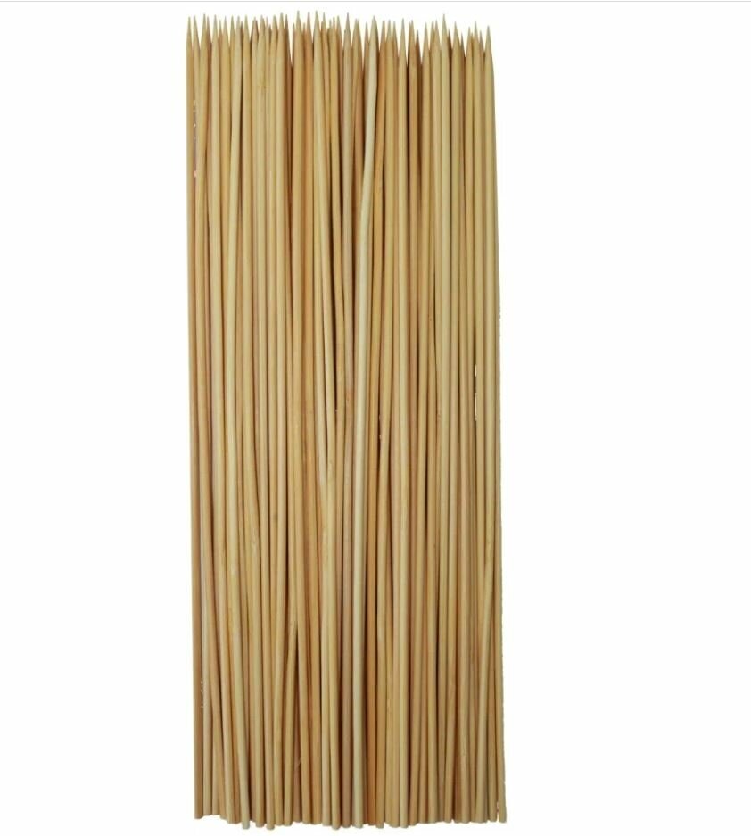 Шпажки-шампуры деревянные (бамбуковые) для шашлыка 90шт. 20см. - фотография № 2