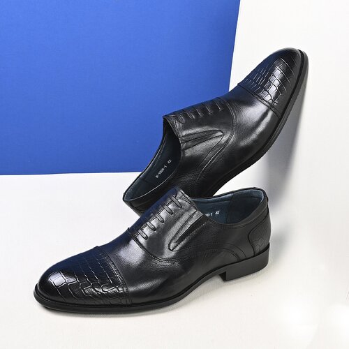 Туфли броги Brooman, натуральная кожа, размер 39, черный