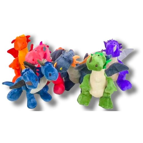 Набор мягких игрушек Динозавриков 6 шт по 30 см набор мягких игрушек фнаф 5 штук по 30 см