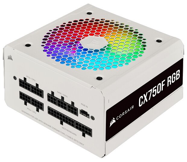 Блок питания Corsair CX750F RGB White CP-9020227-EU