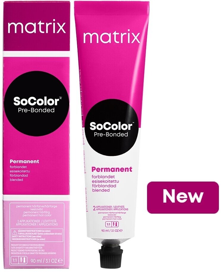 MATRIX / SoColor Permanent Стойкая крем-краска для волос, 9N Очень светлый блондин, 90 мл