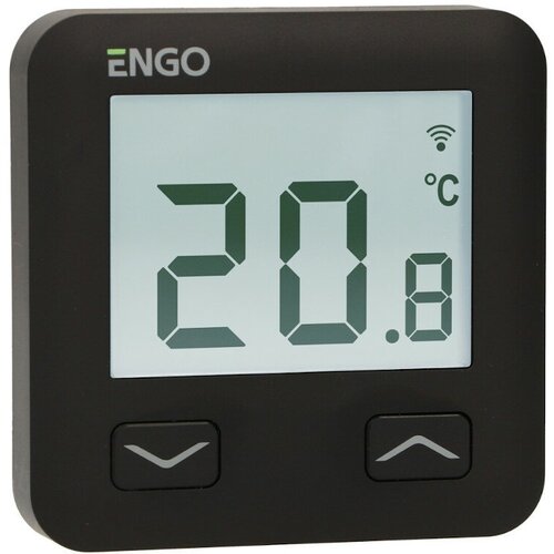 Термостат Salus ENGO Easy комнатный накладной с дисплеем 2хAAA черный